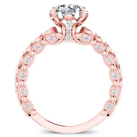 Kassia Round Diamond Bridal Set (Lab Grown Igi Cert) rosegold