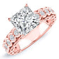 Kassia Moissanite Matching Band Only (engagement Ring Not Included) For Ring With Princess Center rosegold