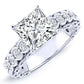 Kassia Moissanite Matching Band Only (engagement Ring Not Included) For Ring With Princess Center whitegold