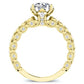 Kassia Round Diamond Bridal Set (Lab Grown Igi Cert) yellowgold