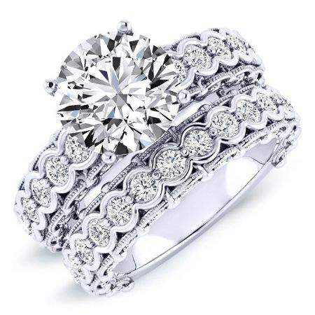 2.00 ct - Kassia - Round Moissanite Bridal Set