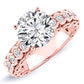 Kassia Round Diamond Engagement Ring (Lab Grown Igi Cert) rosegold