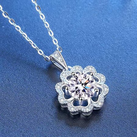 Kendra Moissanite Necklace whitegold