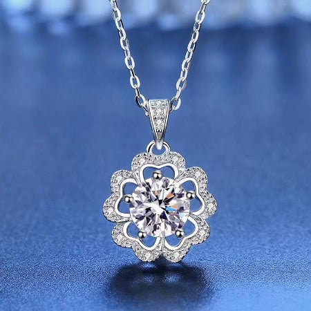 Kendra Moissanite Necklace whitegold