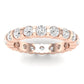 Kerria Round Cut Diamond Eternity Band (Clarity Enhanced) rosegold