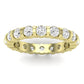 Kerria Round Cut Diamond Eternity Band (Clarity Enhanced) yellowgold