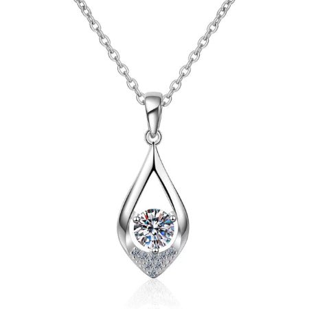 Kimora Moissanite Necklace whitegold
