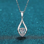 Kimora Moissanite Necklace whitegold