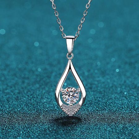 Kimora Moissanite Necklace whitegold