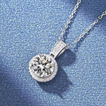Kira Moissanite Necklace whitegold