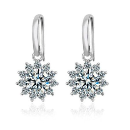 Kirsten Round Diamond Earrings (Clarity Enhanced) whitegold