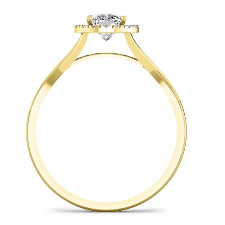 Larkspur Diamond Matching Band Only (engagement Ring Not Included) For Ring With Cushion Center yellowgold