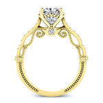 Laylani Diamond Matching Band Only (engagement Ring Not Included) For Ring With Cushion Center yellowgold