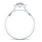 Larkspur Diamond Matching Band Only (engagement Ring Not Included) For Ring With Cushion Center whitegold