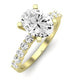 Magnolia Diamond Matching Band Only (does Not Include Engagement Ring) For Ring With Cushion Center yellowgold