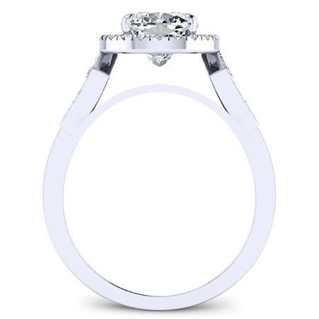 Kalmia Diamond Matching Band Only (engagement Ring Not Included) For Ring With Cushion Center whitegold