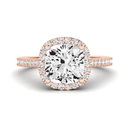Mallow Diamond Matching Band Only (does Not Include Engagement Ring)   For Ring With Cushion Center rosegold