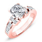 Ivy Diamond Matching Band Only (engagement Ring Not Included) For Ring With Cushion Center rosegold