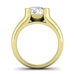 Jasmine Diamond Matching Band Only (does Not Include Engagement Ring) For Ring With Cushion Center yellowgold