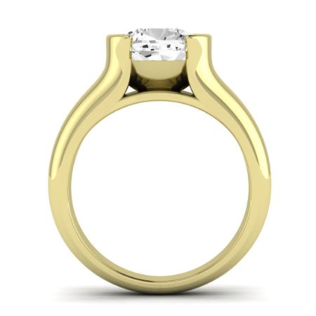 Jasmine Diamond Matching Band Only (does Not Include Engagement Ring) For Ring With Cushion Center yellowgold