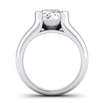 Jasmine Diamond Matching Band Only (does Not Include Engagement Ring) For Ring With Cushion Center whitegold