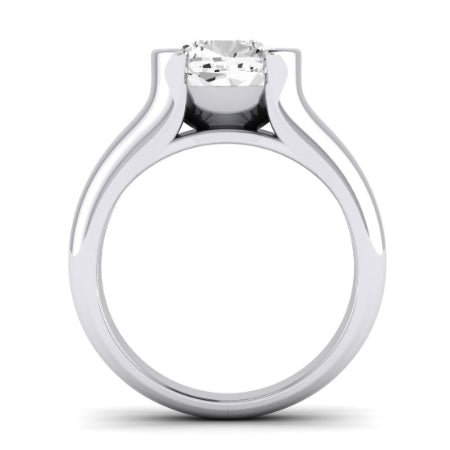 Jasmine Diamond Matching Band Only (does Not Include Engagement Ring) For Ring With Cushion Center whitegold