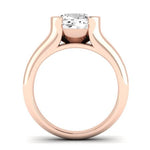 Jasmine Diamond Matching Band Only (does Not Include Engagement Ring) For Ring With Cushion Center rosegold