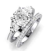 Snowdonia Diamond Matching Band Only (engagement Ring Not Included) For Ring With Cushion Center whitegold