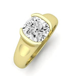 Jasmine Diamond Matching Band Only (does Not Include Engagement Ring) For Ring With Cushion Center yellowgold