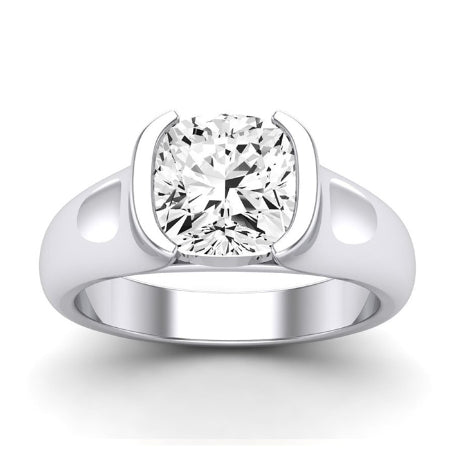 Jasmine Diamond Matching Band Only (does Not Include Engagement Ring) For Ring With Cushion Center whitegold