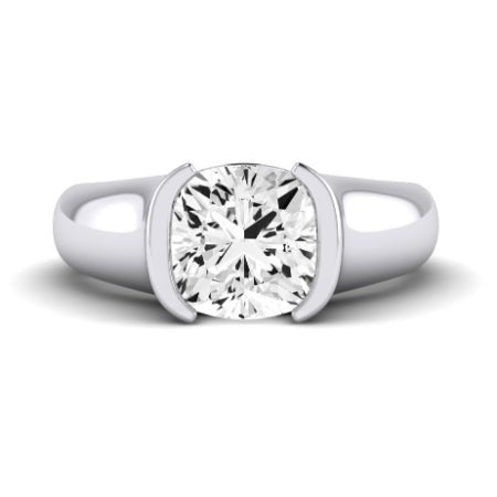 Jasmine Diamond Matching Band Only (does Not Include Engagement Ring) For Ring With Cushion Center whitegold