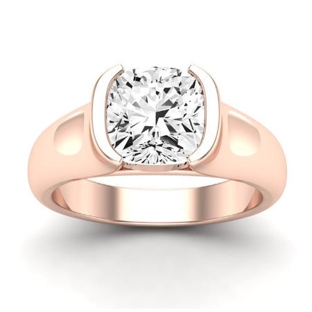 Jasmine Diamond Matching Band Only (does Not Include Engagement Ring) For Ring With Cushion Center rosegold