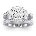 Snowdonia Diamond Matching Band Only (engagement Ring Not Included) For Ring With Cushion Center whitegold