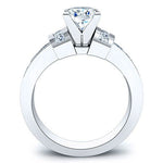 Ivy Diamond Matching Band Only (engagement Ring Not Included) For Ring With Cushion Center whitegold