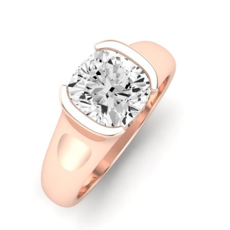 Jasmine Diamond Matching Band Only (does Not Include Engagement Ring) For Ring With Cushion Center rosegold