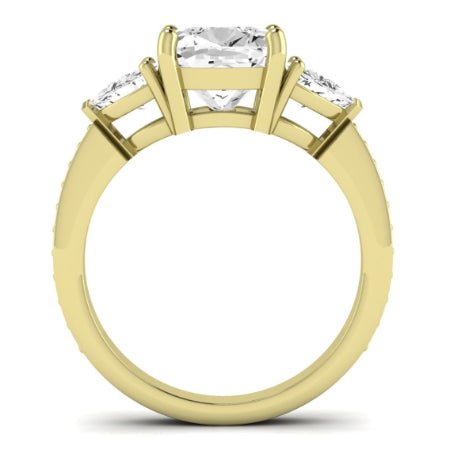 Snowdonia Diamond Matching Band Only (engagement Ring Not Included) For Ring With Cushion Center yellowgold
