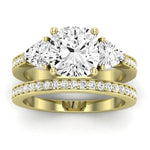 Snowdonia Diamond Matching Band Only (engagement Ring Not Included) For Ring With Cushion Center yellowgold