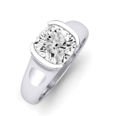 Jasmine Diamond Matching Band Only (does Not Include Engagement Ring) For Ring With Cushion Center whitegold