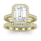 Mallow Diamond Matching Band Only (does Not Include Engagement Ring)   For Ring With Emerald Center yellowgold