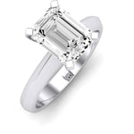 Senna Diamond Matching Band Only ( Engagement Ring Not Included) For Ring With Emerald Center whitegold