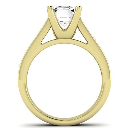 Yarrow Diamond Matching Band Only (engagement Ring Not Included) For Ring With Emerald Center yellowgold