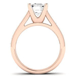 Yarrow Diamond Matching Band Only (engagement Ring Not Included) For Ring With Emerald Center rosegold