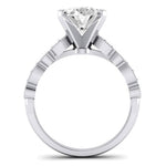 Marigold Diamond Matching Band Only (does Not Include Engagement Ring) For Ring With Oval Center whitegold