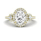 Lunaria Diamond Matching Band Only (does Not Include Engagement Ring) For Ring With Oval Center yellowgold