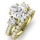 Primrose Diamond Matching Band Only ( Engagement Ring Not Included) For Ring With Oval Center yellowgold