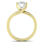 Zinnia Diamond Matching Band Only ( Engagement Ring Not Included) For Ring With Oval Center yellowgold