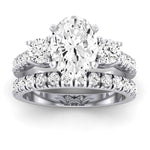 Primrose Diamond Matching Band Only ( Engagement Ring Not Included) For Ring With Oval Center whitegold