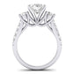 Primrose Diamond Matching Band Only ( Engagement Ring Not Included) For Ring With Oval Center whitegold