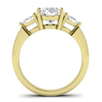 Snowdonia Diamond Matching Band Only (engagement Ring Not Included) For Ring With Oval Center yellowgold