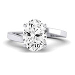 Zinnia Diamond Matching Band Only ( Engagement Ring Not Included) For Ring With Oval Center whitegold